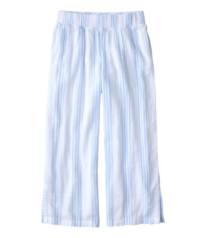 Women's Cloud Gauze Wide-Leg Pants, Stripe L.L.Bean Popular