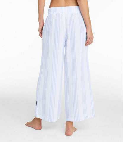 Women's Cloud Gauze Wide-Leg Pants, Stripe L.L.Bean Popular
