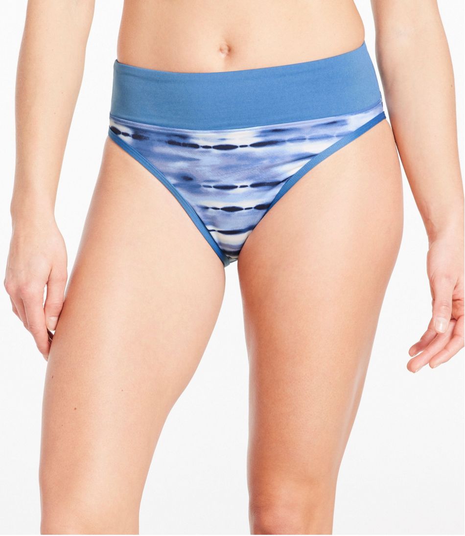 Women's New Currents Swimwear, Mid-Rise Brief Print L.L.Bean Classic
