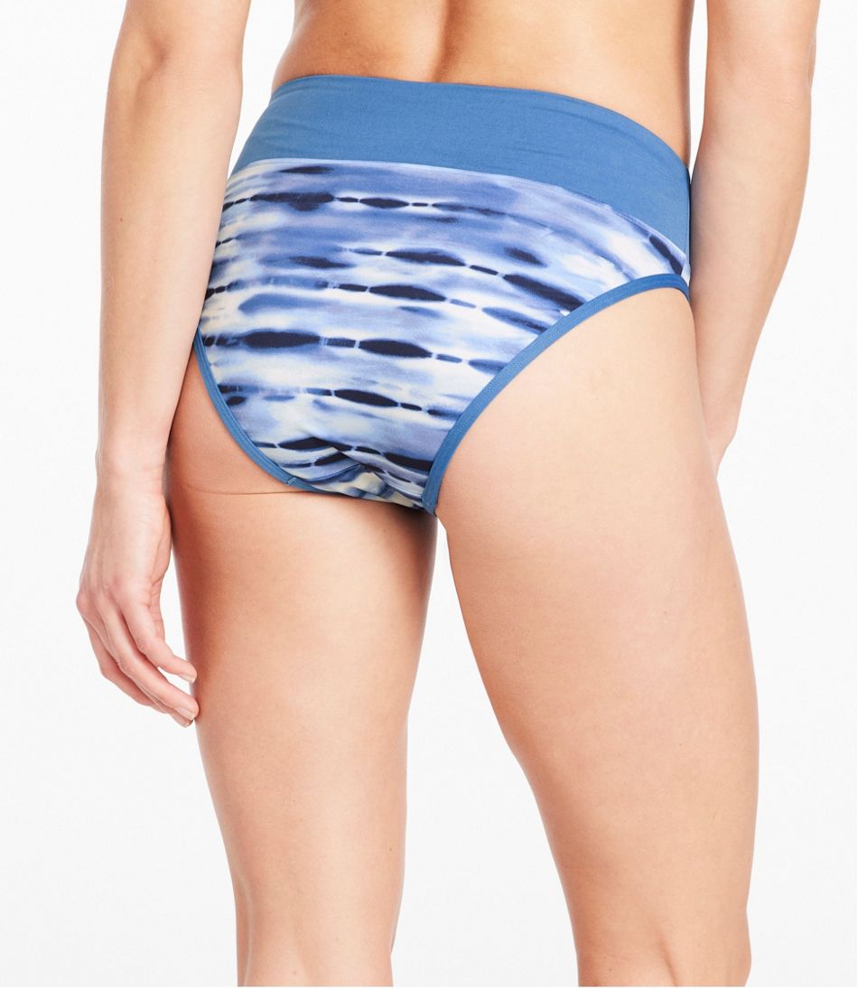 Women's New Currents Swimwear, Mid-Rise Brief Print L.L.Bean Classic