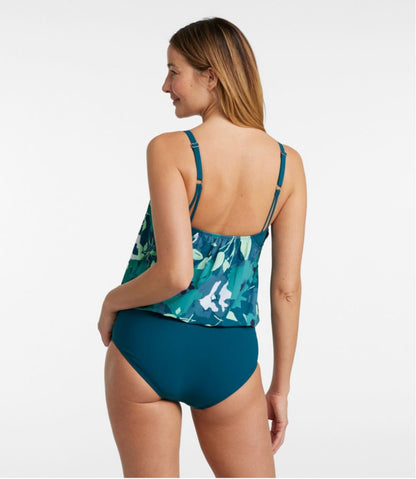 Women's Shaping Swimwear, Blouson Tanksuit Print L.L.Bean Value