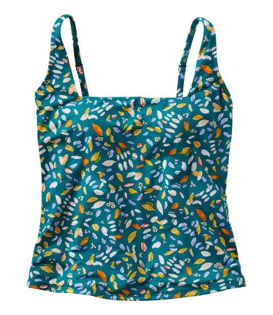 Women's New Currents Swimwear, Squareneck Tankini Top Print L.L.Bean Premium