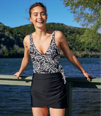 Women's Summersalt The Ruched Swim Skirt L.L.Bean Featured