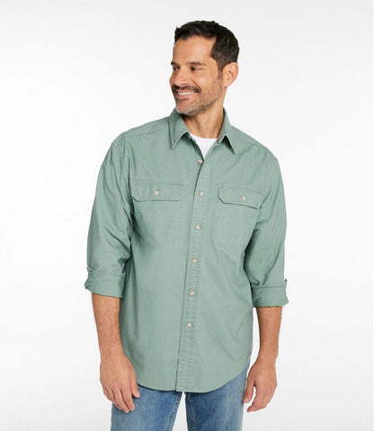 Men's Sunwashed Canvas Shirt, Traditional Fit L.L.Bean Recommended