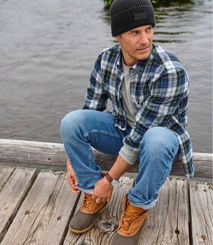 Men's Scotch Plaid Flannel Shirt, Slightly Fitted L.L.Bean Classic