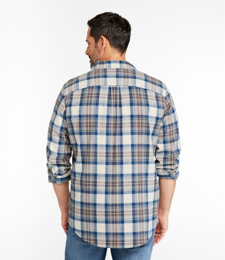 Men's Scotch Plaid Flannel Shirt, Slightly Fitted L.L.Bean Classic