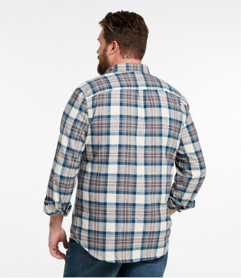 Men's Scotch Plaid Flannel Shirt, Slightly Fitted L.L.Bean Classic