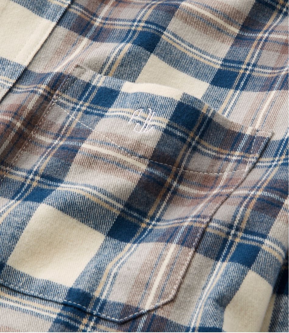Men's Scotch Plaid Flannel Shirt, Slightly Fitted L.L.Bean Classic