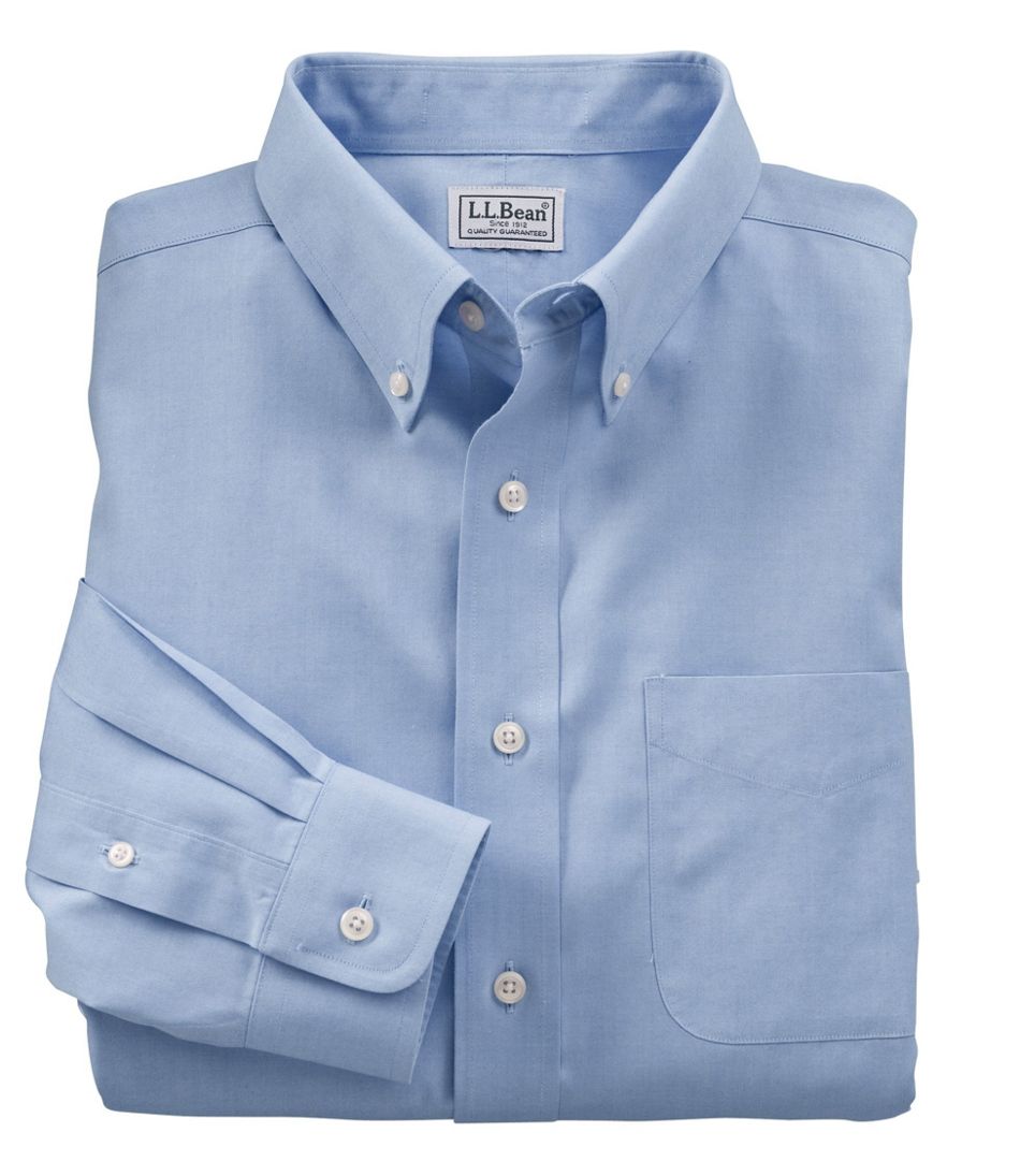 Men's Wrinkle-Free Pinpoint Oxford Cloth Shirt, Traditional Fit L.L.Bean Everyday