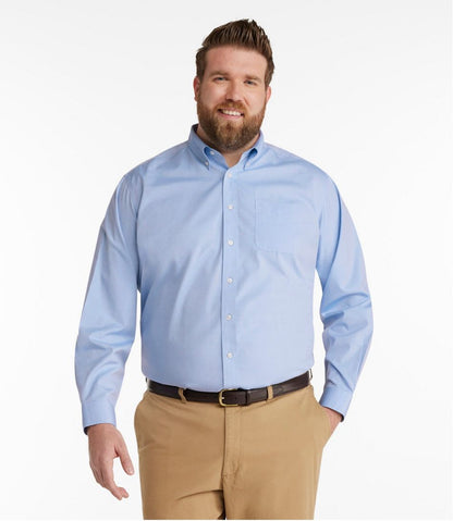 Men's Wrinkle-Free Pinpoint Oxford Cloth Shirt, Traditional Fit L.L.Bean Everyday