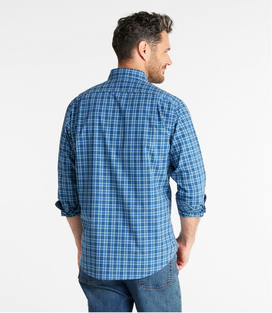Men's Wrinkle-Free Kennebunk Sport Shirt, Slightly Fitted Check L.L.Bean Value