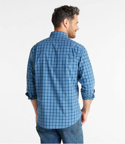 Men's Wrinkle-Free Kennebunk Sport Shirt, Slightly Fitted Check L.L.Bean Value