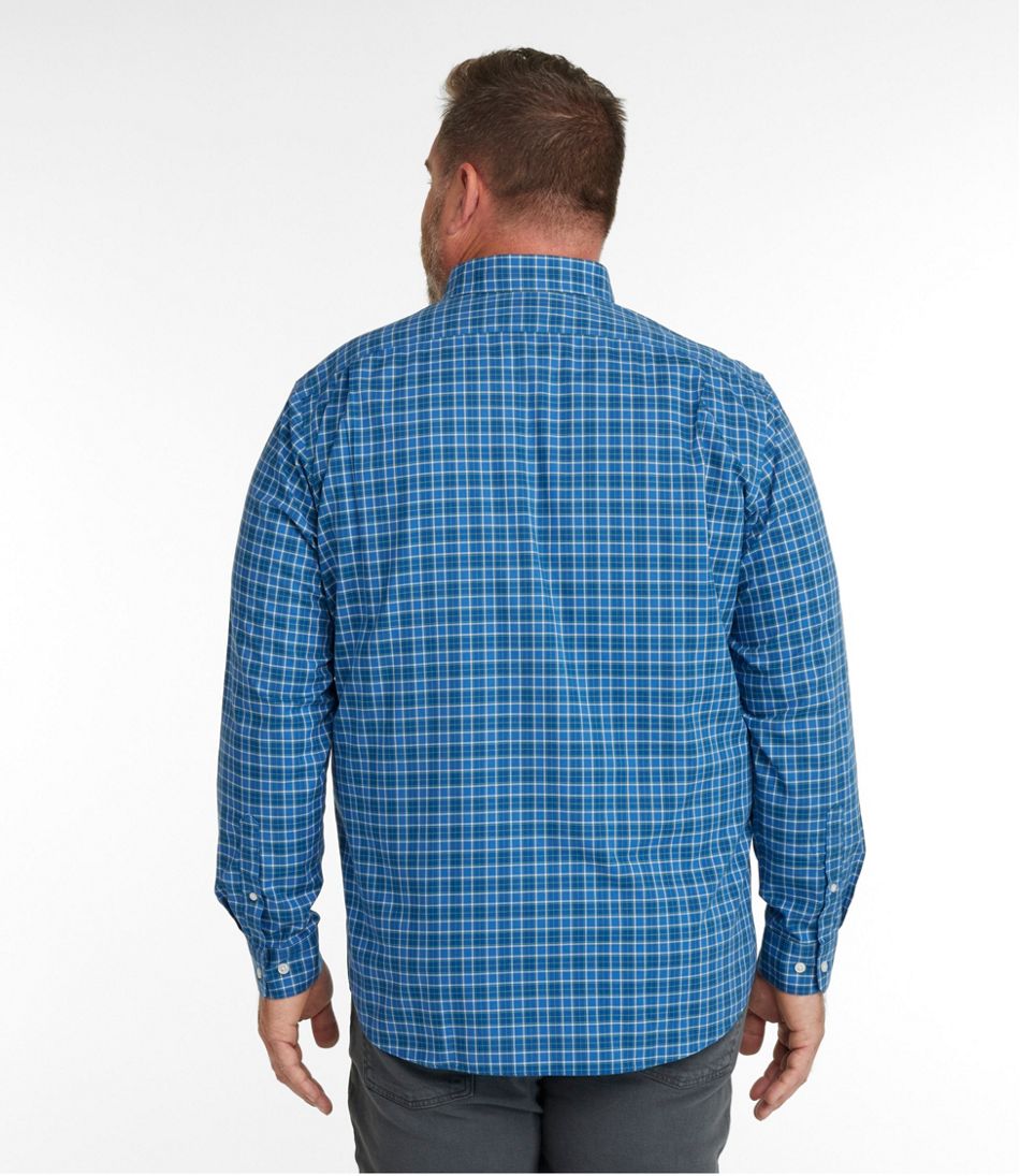 Men's Wrinkle-Free Kennebunk Sport Shirt, Slightly Fitted Check L.L.Bean Value