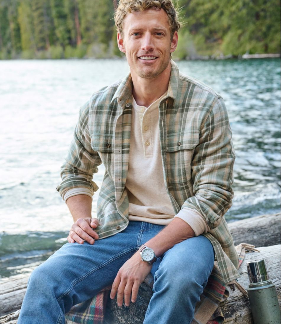 Men's 1912 Field Flannel Shirt, Slightly Fitted Untucked Fit, Plaid L.L.Bean Premium