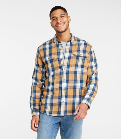 Men's 1912 Field Flannel Shirt, Slightly Fitted Untucked Fit, Plaid L.L.Bean Premium