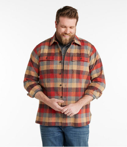 Men's Chamois Shirt, Traditional Fit, Plaid L.L.Bean New