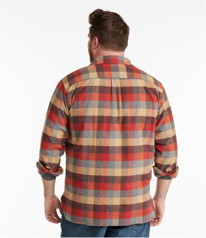 Men's Chamois Shirt, Traditional Fit, Plaid L.L.Bean New
