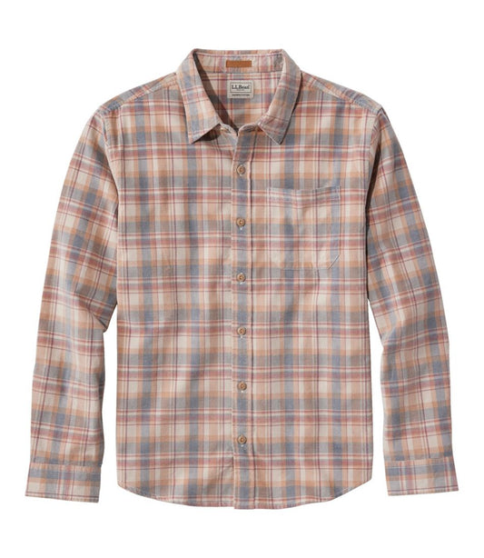 Men's Sunwashed Corduroy Shirt, Slightly Fitted Untucked Fit, Plaid L.L.Bean Featured