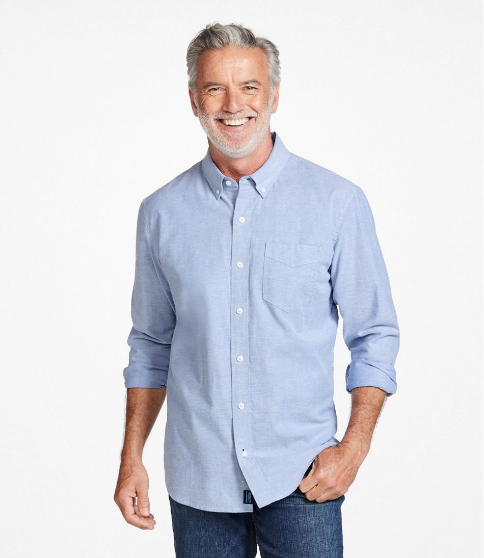 Men's Comfort Stretch® Oxford Shirt, Traditional Untucked Fit L.L.Bean Popular