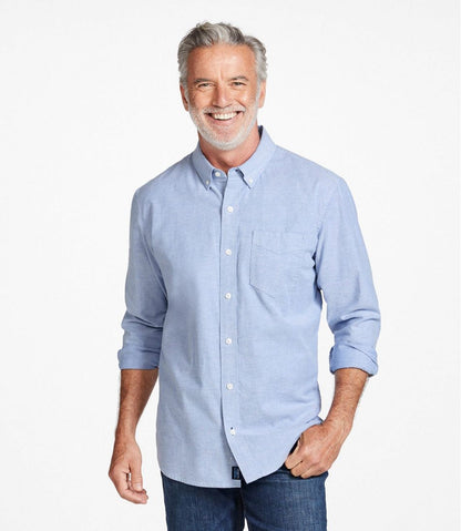 Men's Comfort Stretch® Oxford Shirt, Traditional Untucked Fit L.L.Bean Popular