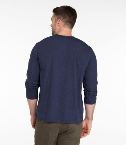 Men's Comfort Stretch Performance® Pima Tee, Long-Sleeve Henley L.L.Bean Trending