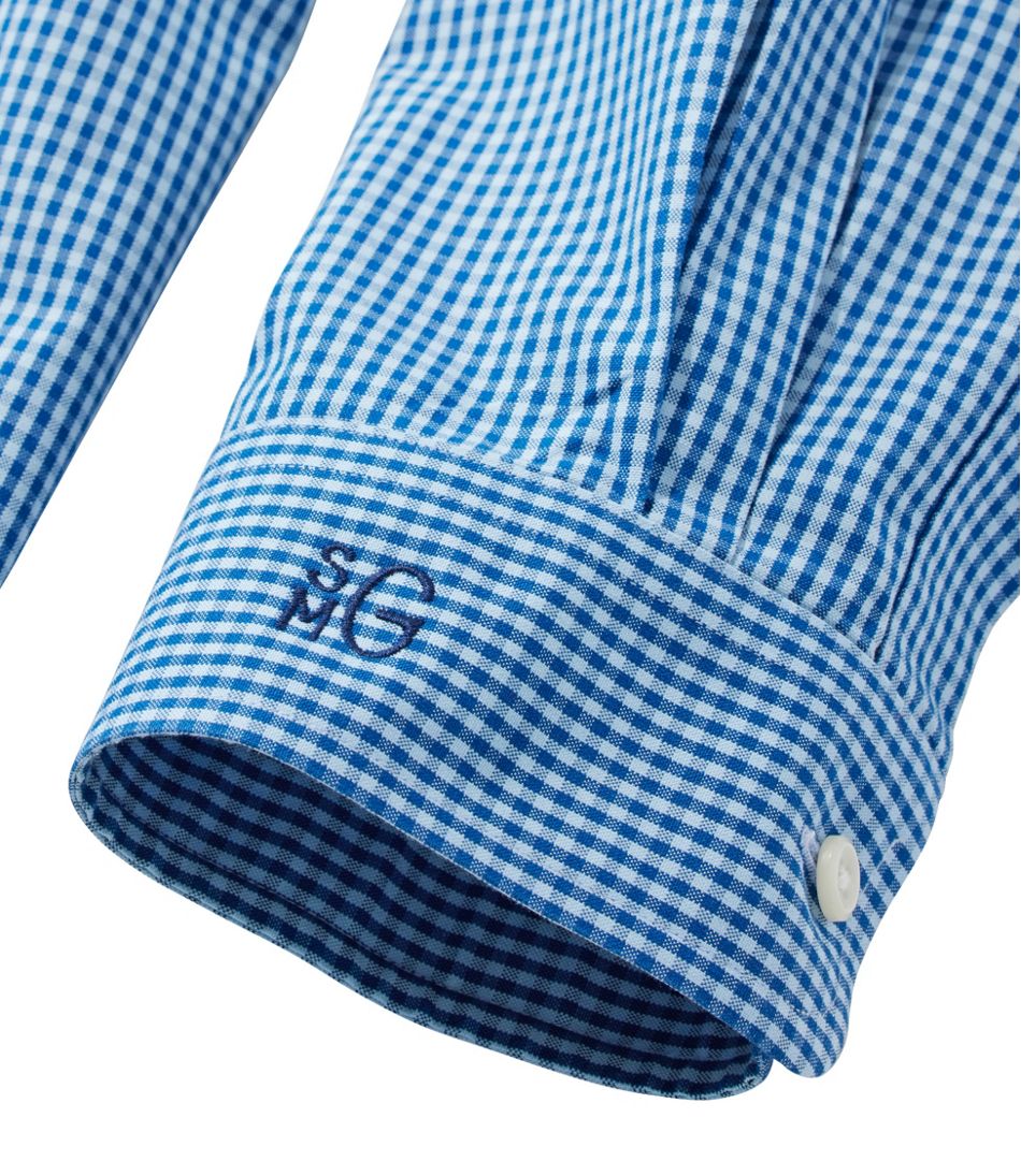 Men's Wrinkle-Free Pinpoint Oxford Cloth Shirt, Traditional Fit Tattersall L.L.Bean Best Seller