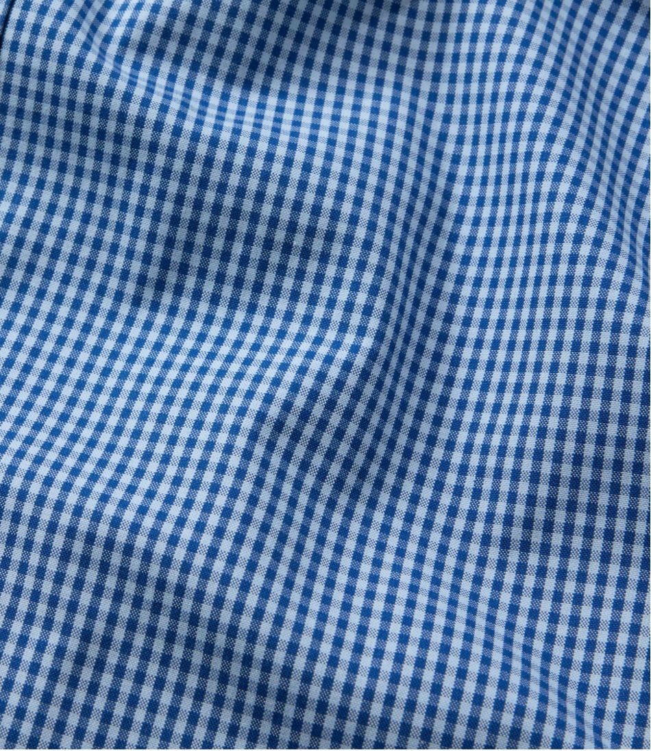 Men's Wrinkle-Free Pinpoint Oxford Cloth Shirt, Traditional Fit Tattersall L.L.Bean Best Seller