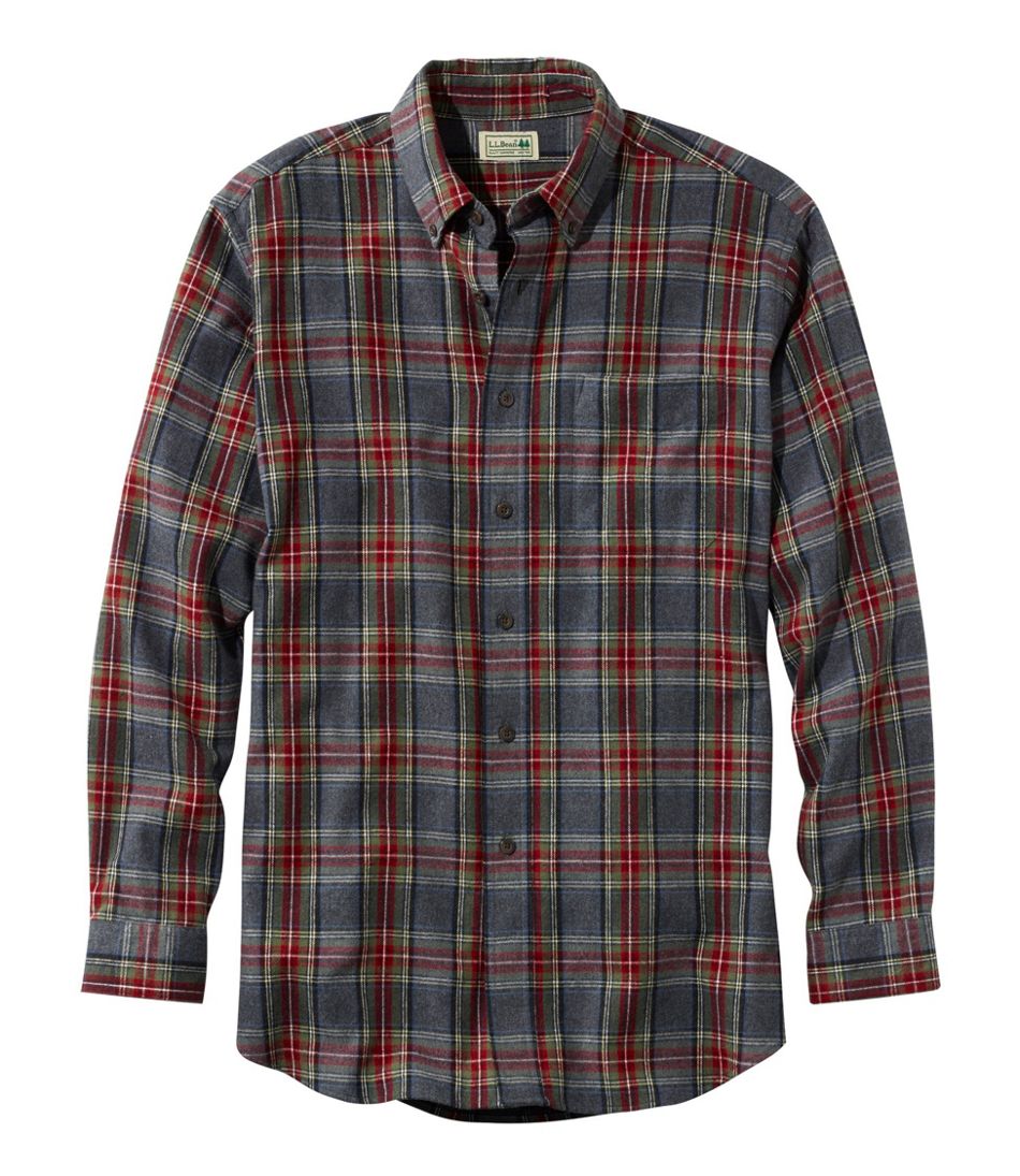 Men's Scotch Plaid Flannel Shirt, Slim Fit L.L.Bean Top Pick
