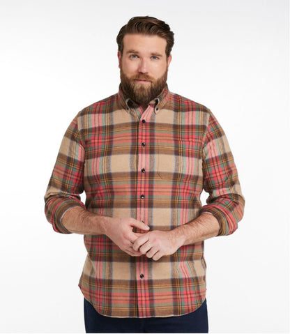 Men's Scotch Plaid Flannel Shirt, Slim Fit L.L.Bean Top Pick