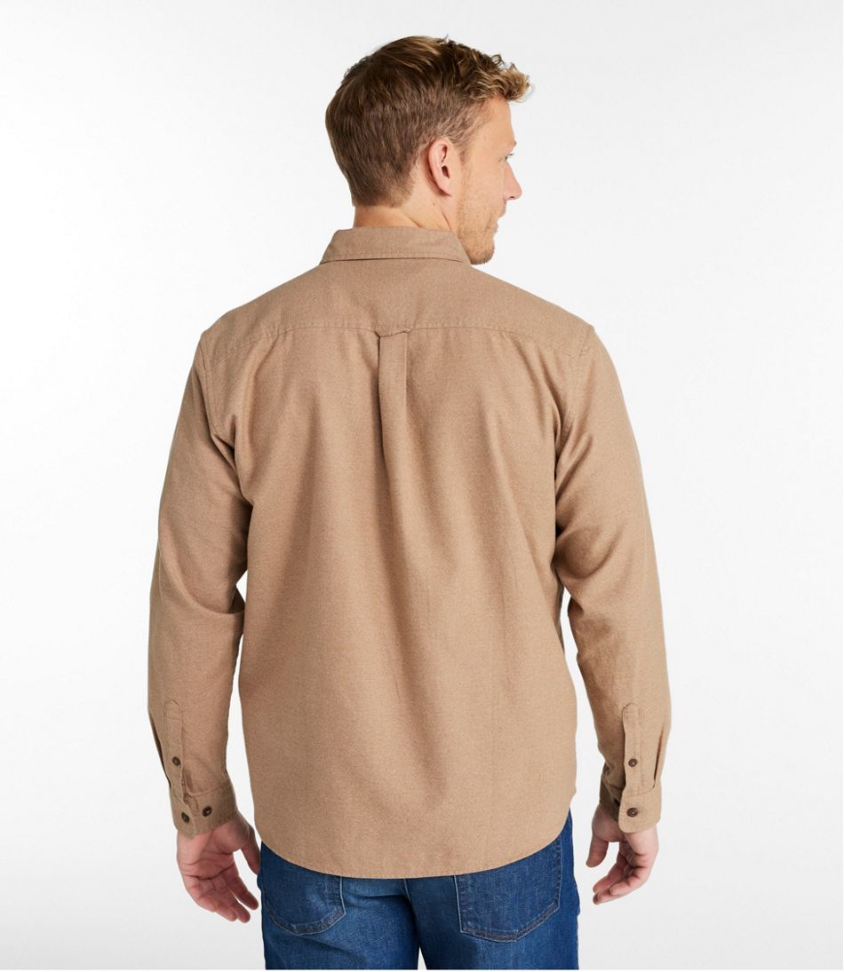 Men's Brushed Jaspé Twill Shirt, Traditional Untucked Fit L.L.Bean Recommended