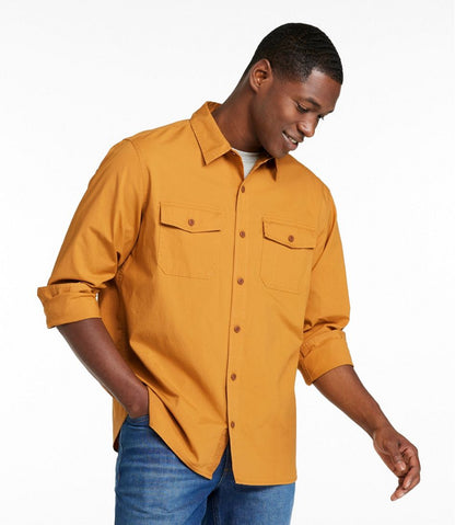Men's Riverton Ripstop Shirt, Long-Sleeve, Traditional Untucked Fit L.L.Bean Classic