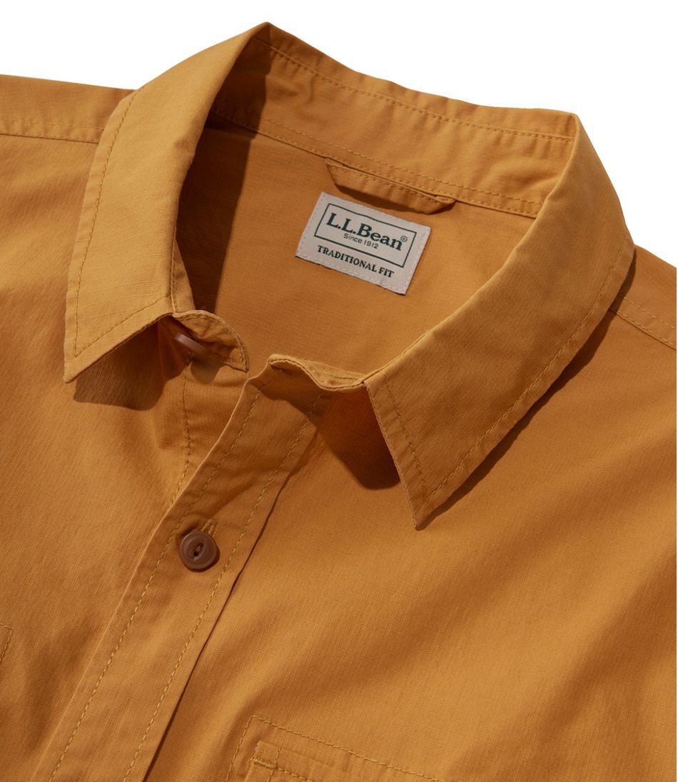 Men's Riverton Ripstop Shirt, Long-Sleeve, Traditional Untucked Fit L.L.Bean Classic
