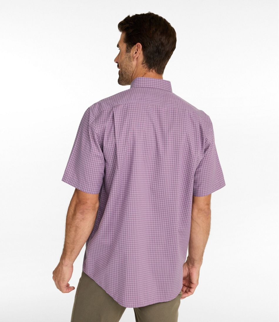 Men's Wrinkle-Free Kennebunk Sport Shirt, Traditional Fit Short-Sleeve Check L.L.Bean Essential