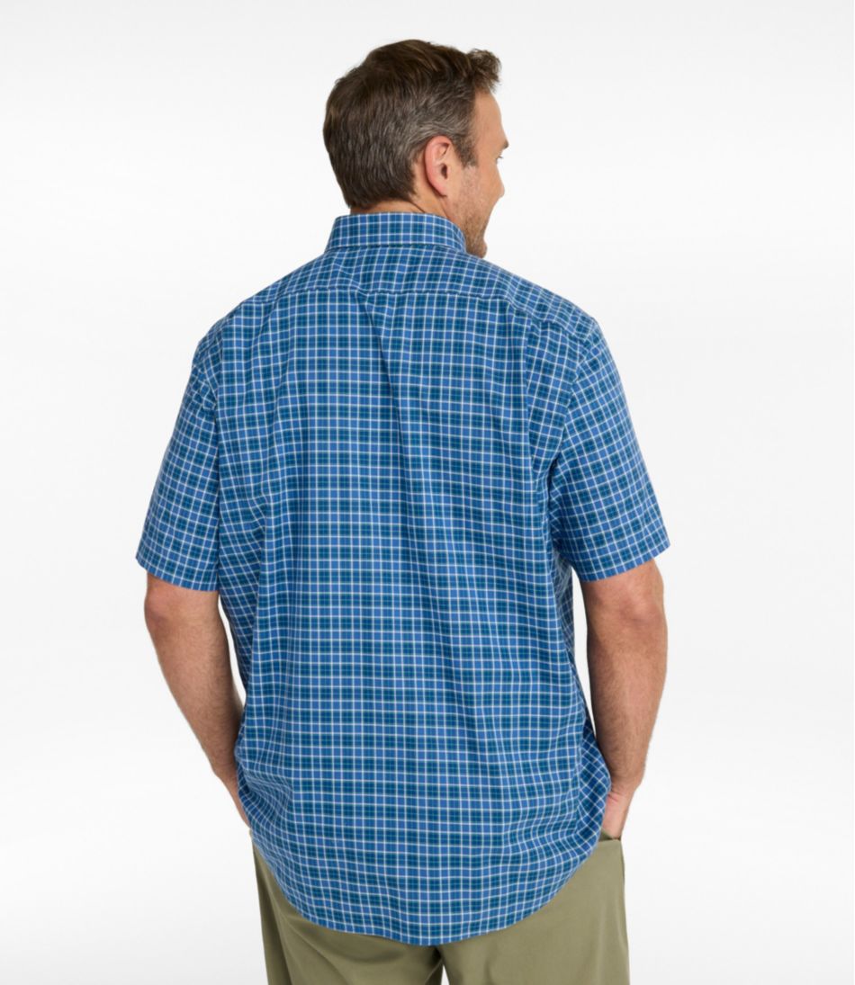 Men's Wrinkle-Free Kennebunk Sport Shirt, Traditional Fit Short-Sleeve Check L.L.Bean Essential