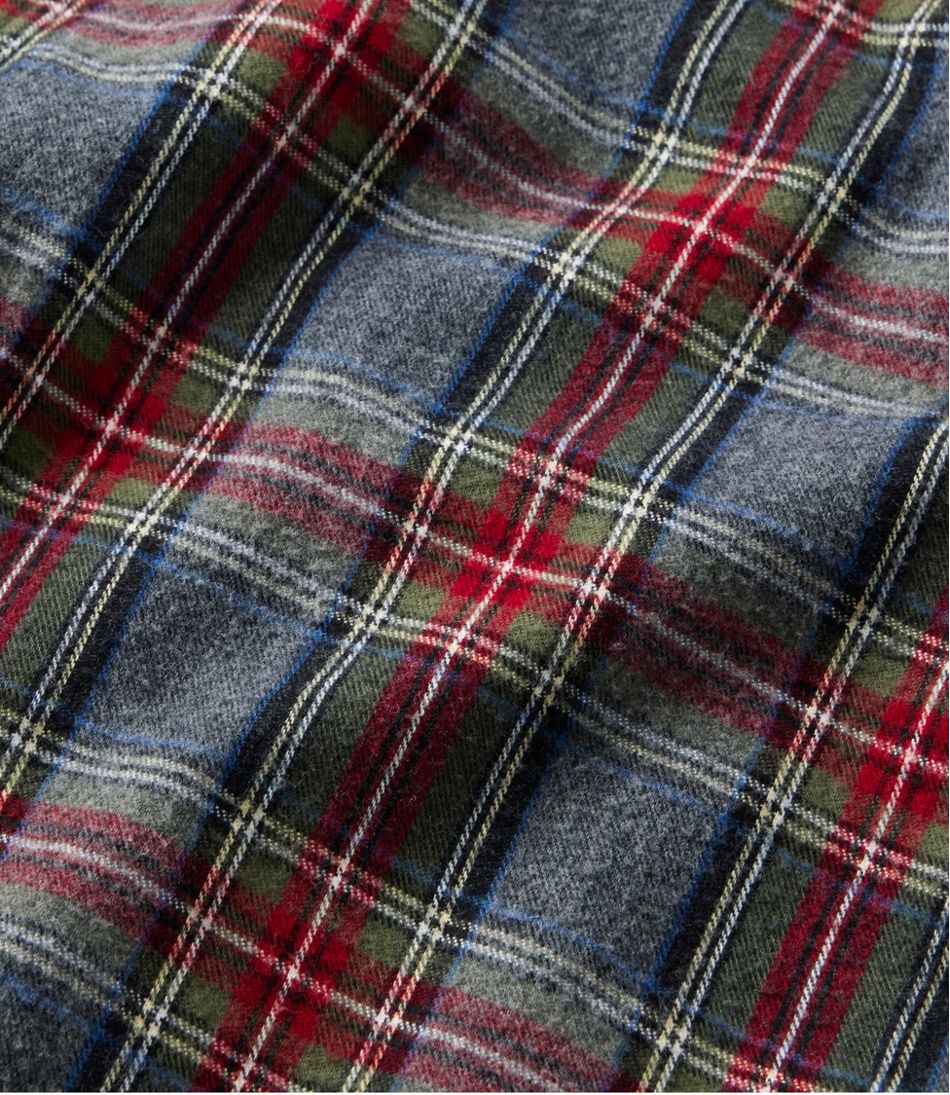 Men's Sherpa-Lined Scotch Plaid Shirt, Slightly Fitted L.L.Bean Premium