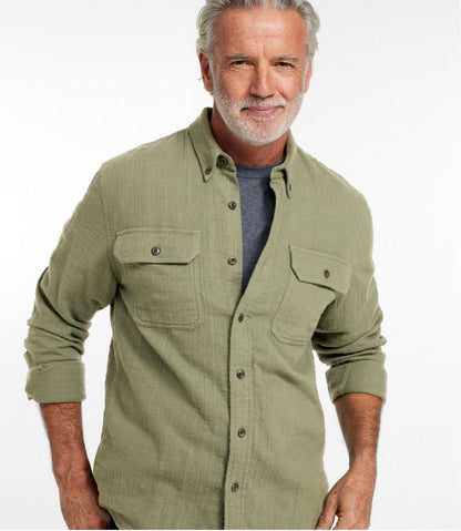 Men's 1912 Field Flannel Shirt, Slightly Fitted Untucked Fit L.L.Bean New
