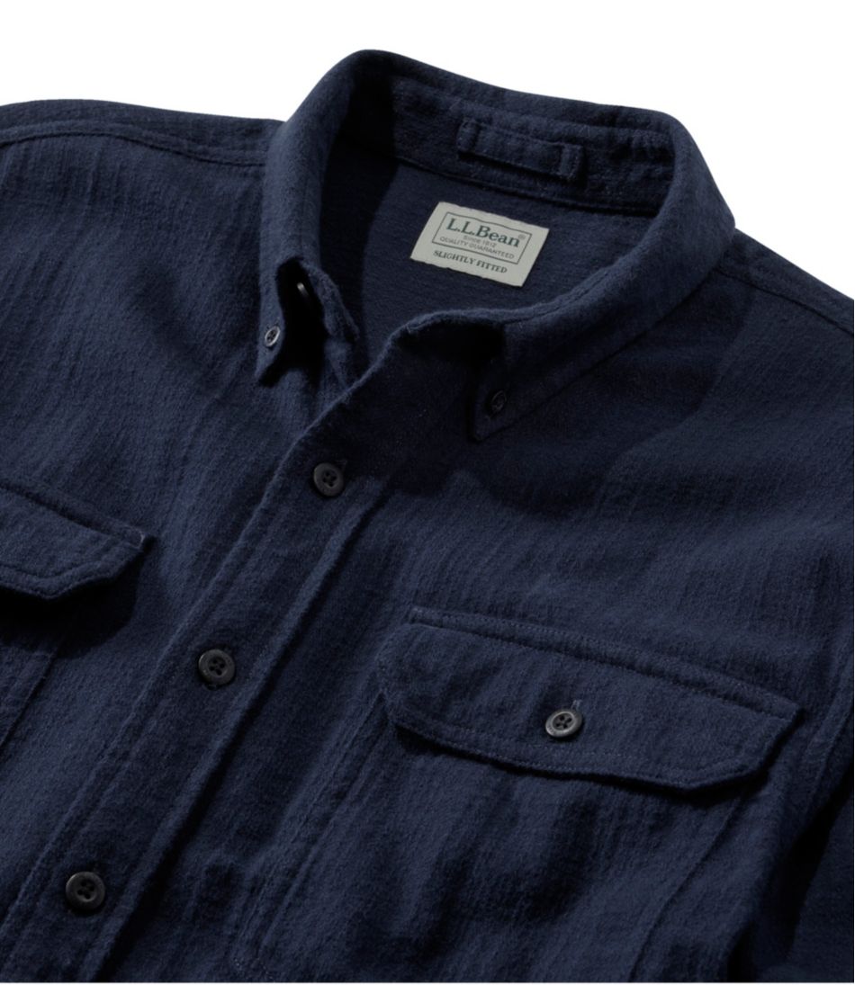 Men's 1912 Field Flannel Shirt, Slightly Fitted Untucked Fit L.L.Bean New
