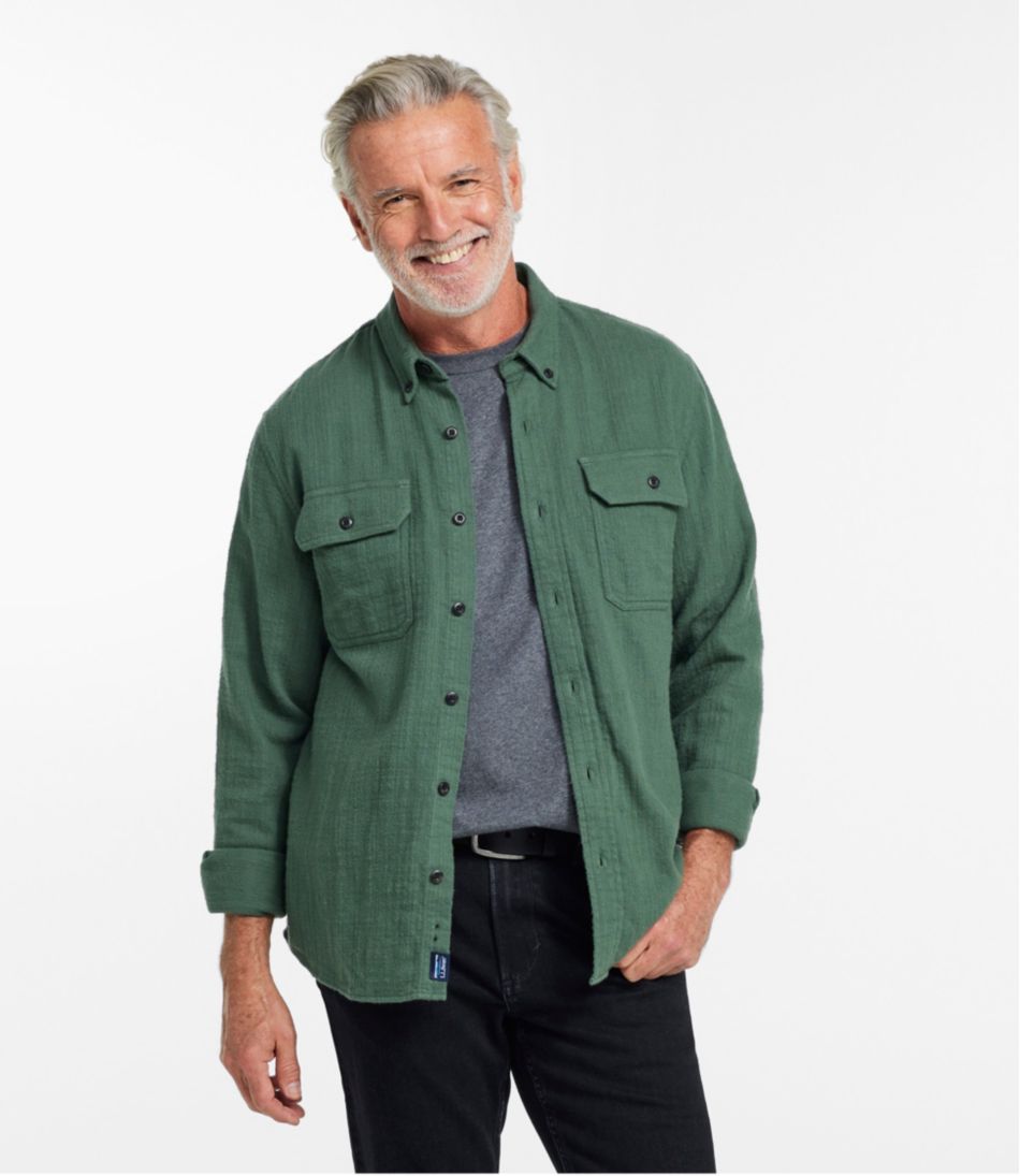 Men's 1912 Field Flannel Shirt, Slightly Fitted Untucked Fit L.L.Bean New