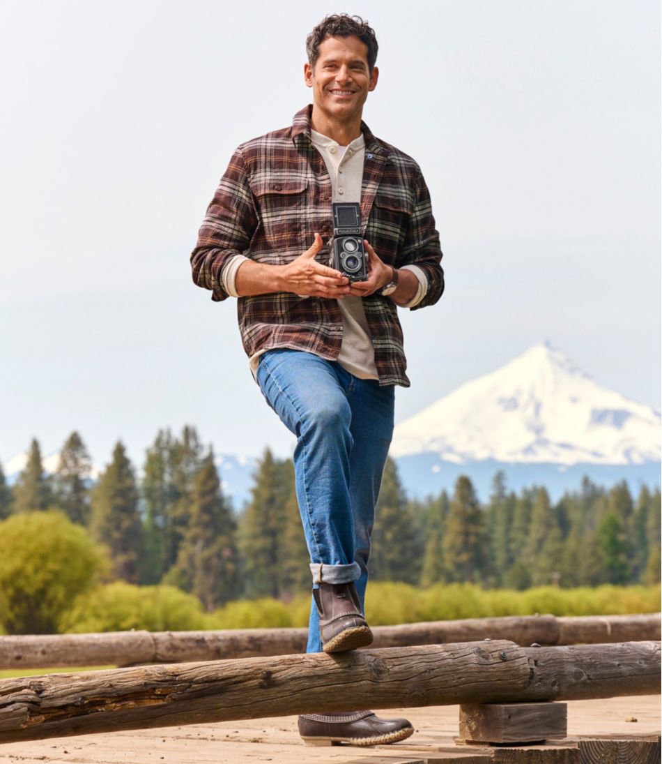 Men's Stonecoast Hemp Shirt, Long-Sleeve, Slightly Fitted Untucked Fit L.L.Bean Featured