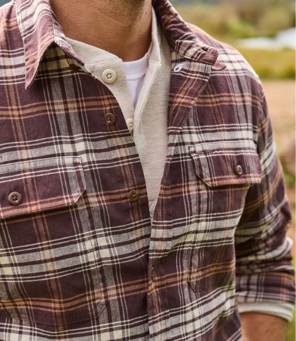 Men's Stonecoast Hemp Shirt, Long-Sleeve, Slightly Fitted Untucked Fit L.L.Bean Featured