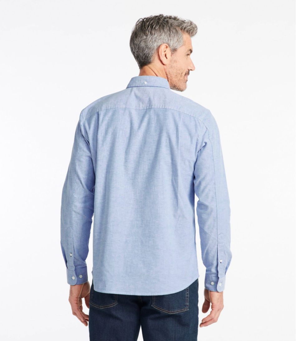 Men's Comfort Stretch® Oxford Shirt, Slightly Fitted Untucked Fit L.L.Bean Popular