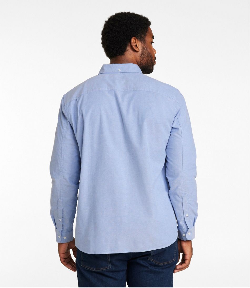 Men's Comfort Stretch® Oxford Shirt, Slightly Fitted Untucked Fit L.L.Bean Popular