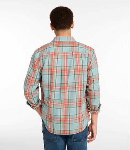 Men's Scotch Plaid Flannel Shirt, Snap-Front, Slightly Fitted Untucked Fit L.L.Bean Trending
