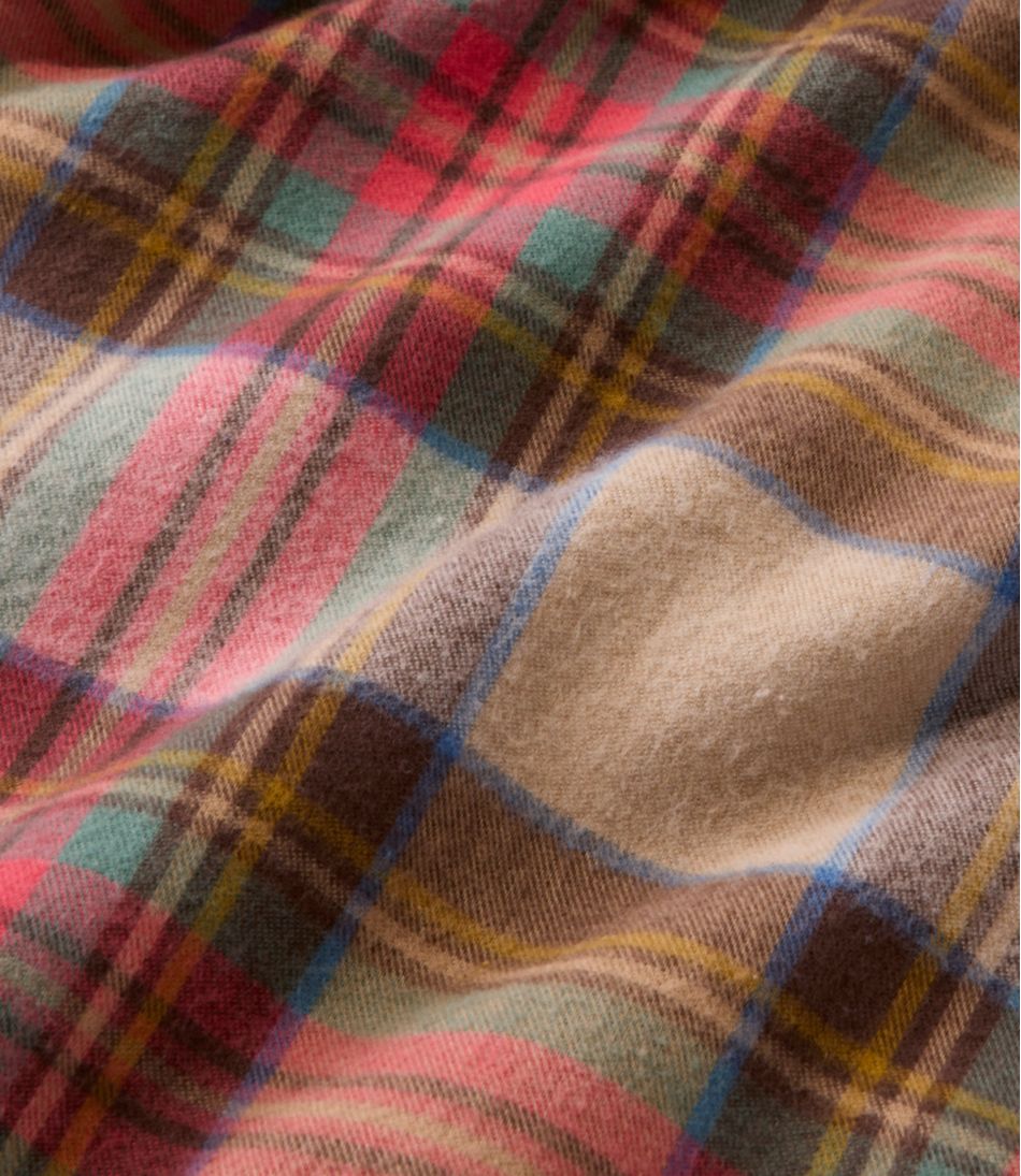 Men's Scotch Plaid Flannel Shirt, Snap-Front, Slightly Fitted Untucked Fit L.L.Bean Trending