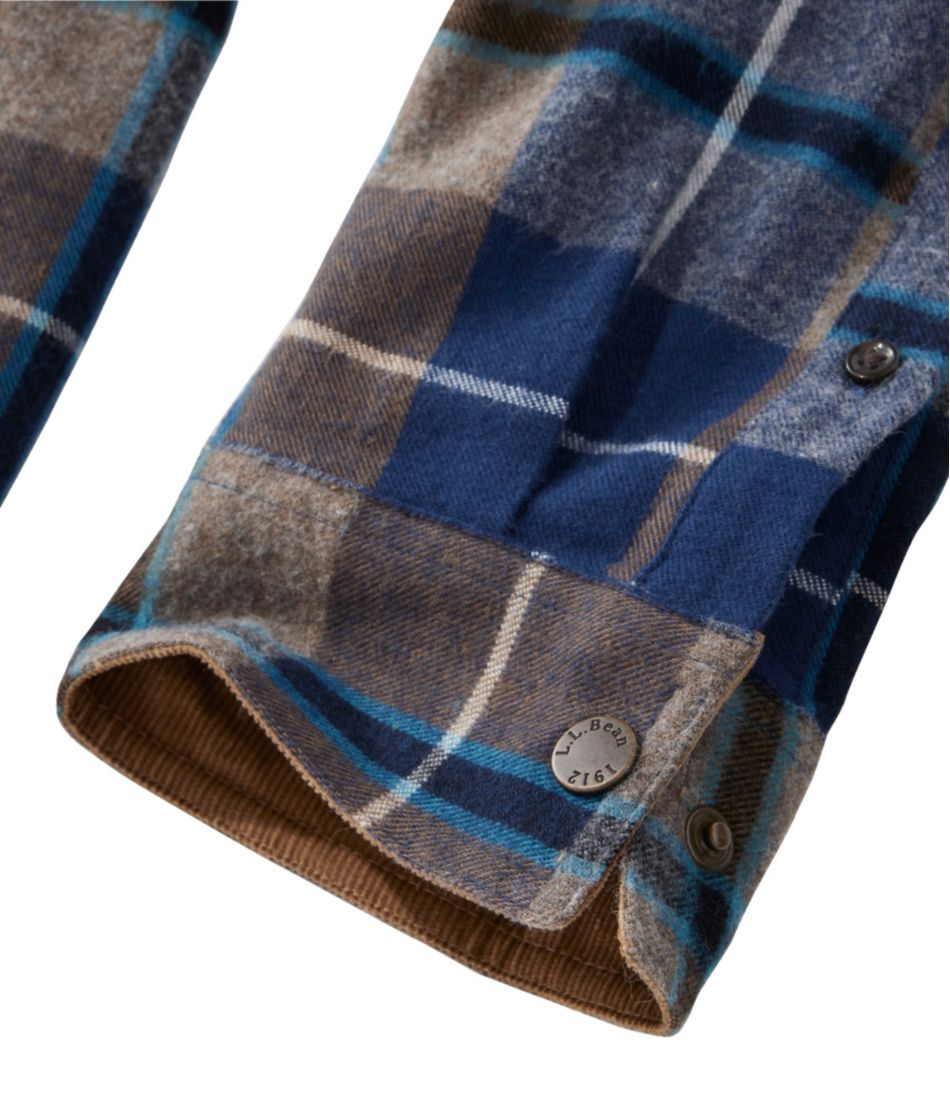 Men's Scotch Plaid Flannel Shirt, Snap-Front, Slightly Fitted Untucked Fit L.L.Bean Trending