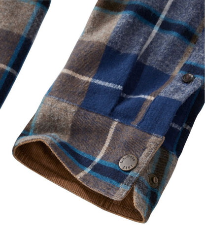 Men's Scotch Plaid Flannel Shirt, Snap-Front, Slightly Fitted Untucked Fit L.L.Bean Trending