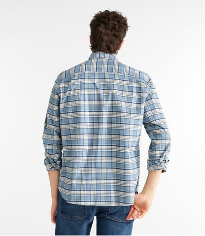 Men's Comfort Stretch® Oxford Shirt, Traditional Untucked Fit, Plaid L.L.Bean Best Seller