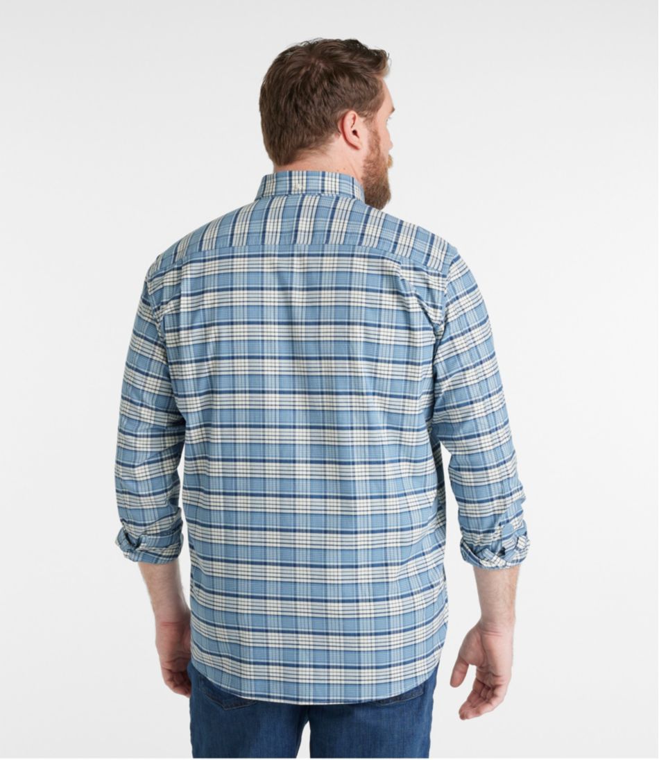 Men's Comfort Stretch® Oxford Shirt, Traditional Untucked Fit, Plaid L.L.Bean Best Seller
