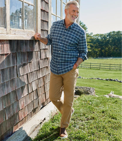 Men's Comfort Stretch® Oxford Shirt, Traditional Untucked Fit, Plaid L.L.Bean Best Seller