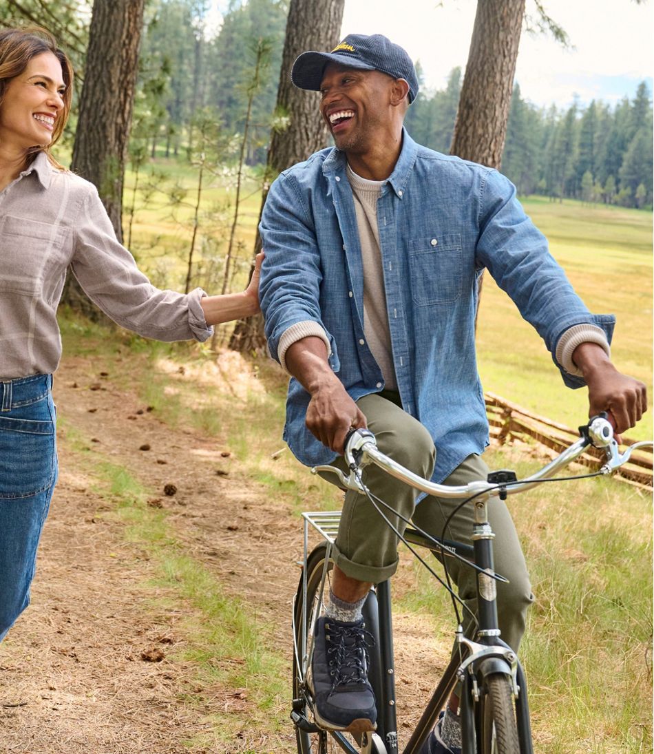 Men's Comfort Stretch® Chambray Shirt, Traditional Untucked Fit, Long-Sleeve L.L.Bean Top Pick